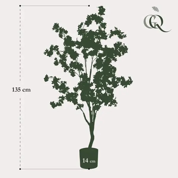 Kunstplant - Prunus - Kersenbloesem - Wit - 135cm  BotanicBridge