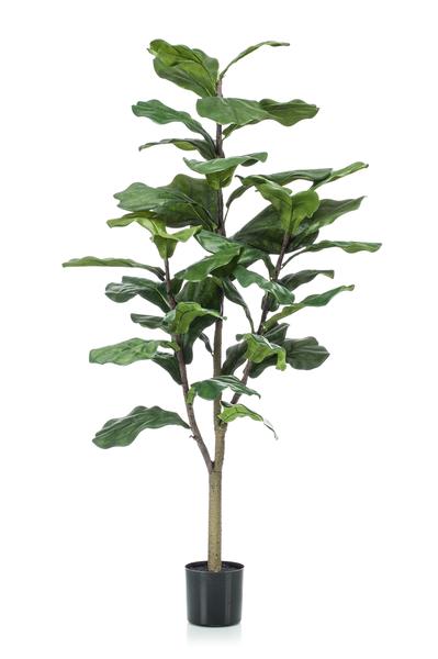 Kunstplant - Ficus Lyrata - Tabaksplant - 125 cm  BotanicBridge