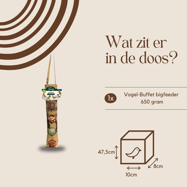 Bird-Buffet | Rags delicatesse bigfeeder | 650 gram | geschikt voor alle buitenvogels  BotanicBridge