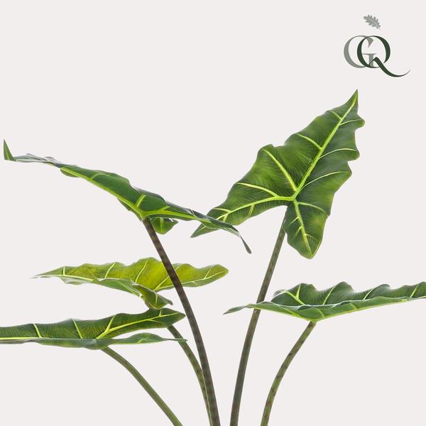 Kunstplant - Alocasia Frydek - Olifantsoor - 80 cm  BotanicBridge