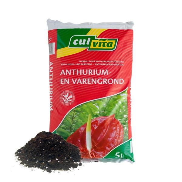 Culvita - Anthurium en Varengrond 5 liter - potgrond geschikt voor Anthurium en Varens  BotanicBridge