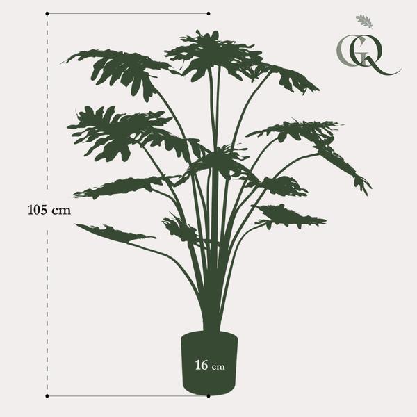 Kunstplant - Philodendron - 105 cm  BotanicBridge