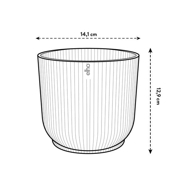 Pot elho Vibes Fold Round geel - D14 x H13  BotanicBridge