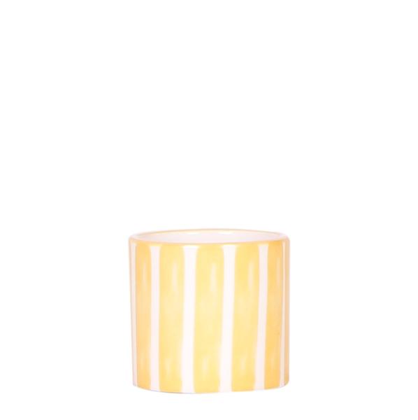 Kolibri Home | Painted stripe  - Yellow - Ø6cm  BotanicBridge