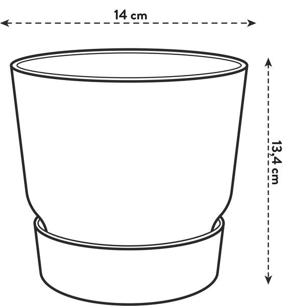 Pot elho Greenville Round bruin - D14 x H13  BotanicBridge