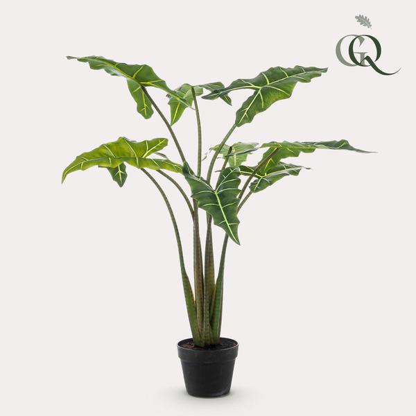 Kunstplant - Alocasia Frydek - Olifantsoor - 100 cm  BotanicBridge