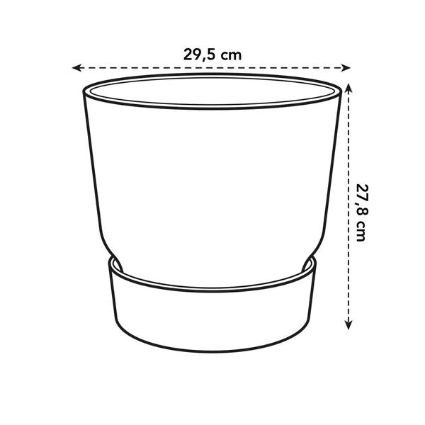 Pot elho Greenville Round bruin - D30 x H28  BotanicBridge