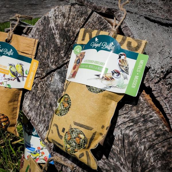 Bird Buffet | Vogelvoer ECO Zakje Mix Set van 4 | 4x 300gr  BotanicBridge