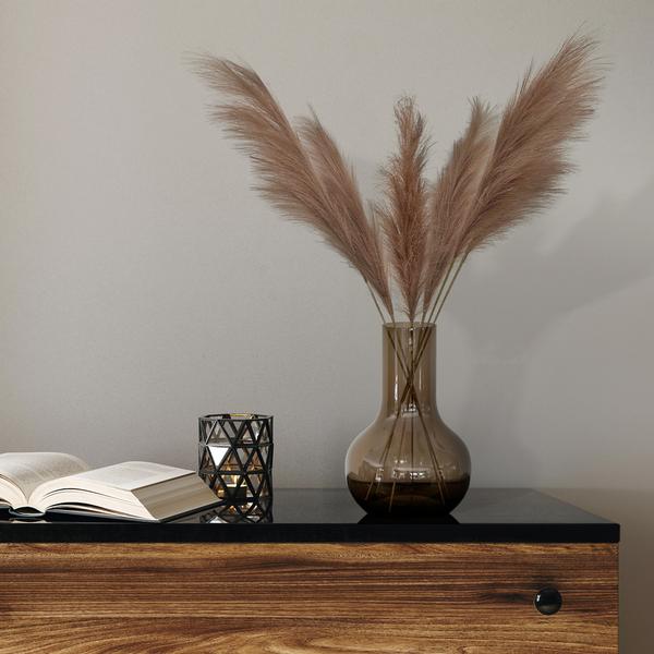 Kunstbloemen Solo - x 6 - 115cm - Pampas Plumes - Brown  BotanicBridge