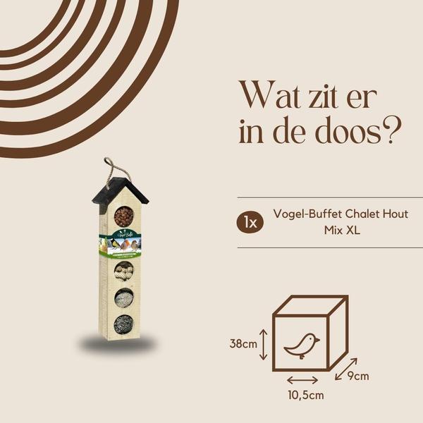 Bird-Buffet | Big Chalet feeder vogelhuis inclusief 500 gram voeding  BotanicBridge