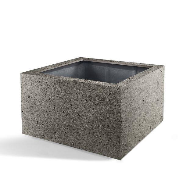 Pot Grigio Low Cube Natural Concrete - D60 x H40  BotanicBridge