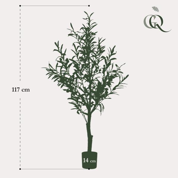 Kunst Olijfboom -  Olea europaea - Olijfboom - 115 cm  BotanicBridge