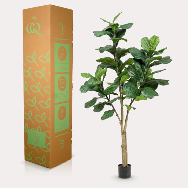 Kunstplant - Ficus Lyrata - Tabaksplant - 180 cm  BotanicBridge