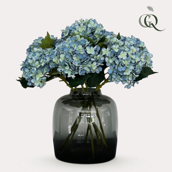 Kunstbloemen Solo - Blue - Hydrangea Flower - x 8 - 52 cm  BotanicBridge