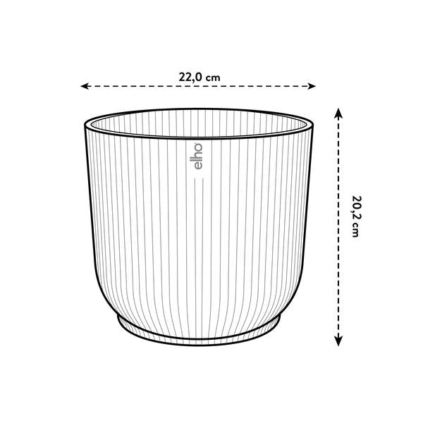 Pot elho Vibes Fold Round wit - D22 x H20  BotanicBridge